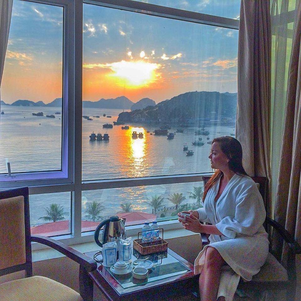 Sea Pearl Cat Ba Hotel Dong Khe Sau Exterior foto